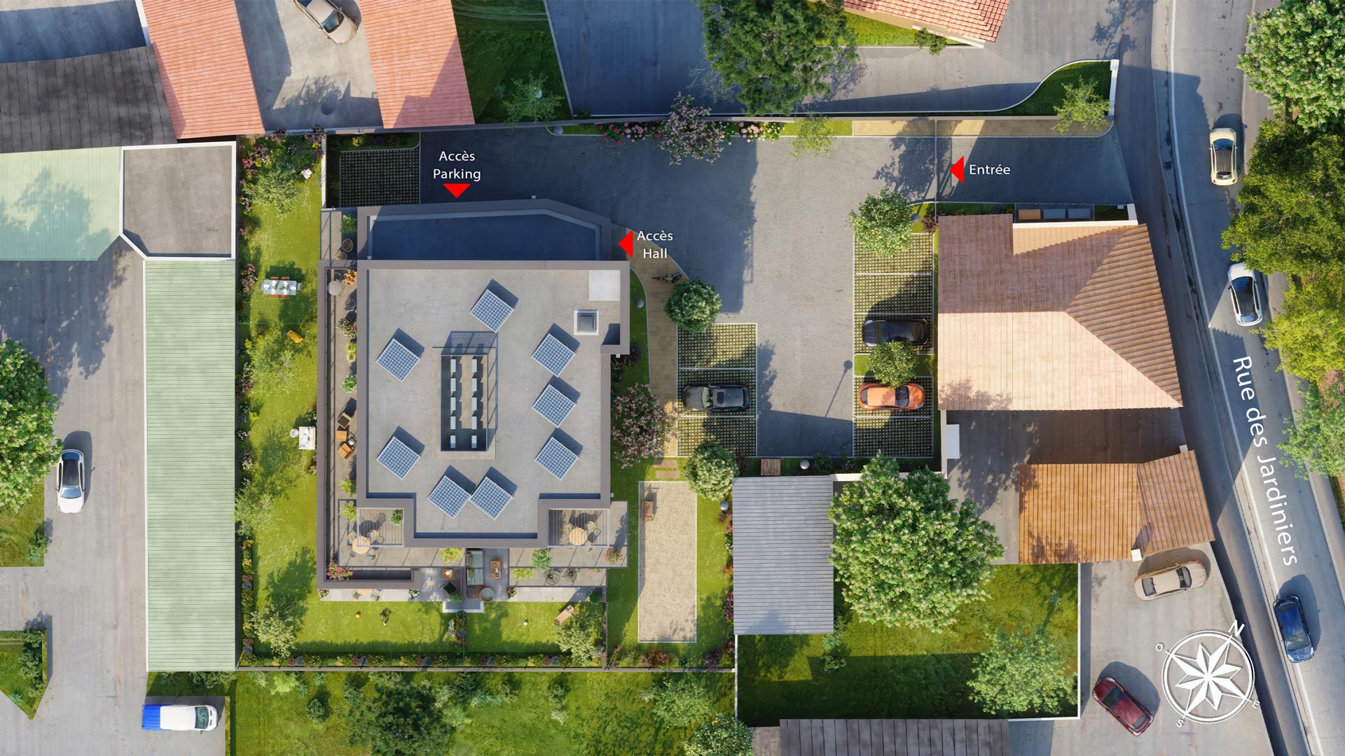 Jardin des verriers - Sablon - Plan masse